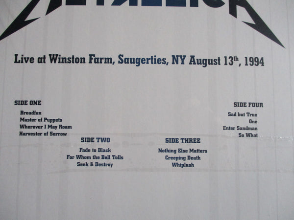 Metallica – Live at Winston Farm, Saugerties, NY August 13th, 1994