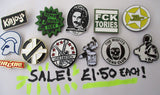 HALF PRICE METAL BADGE SALE