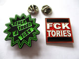 ANTI TORY METAL BADGE PACKS only £4.99ea