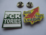 ANTI TORY METAL BADGE PACKS only £4.99ea