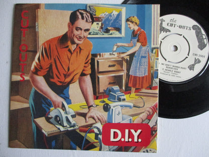 CUT OUTS diy 7" EX EX rare post punk