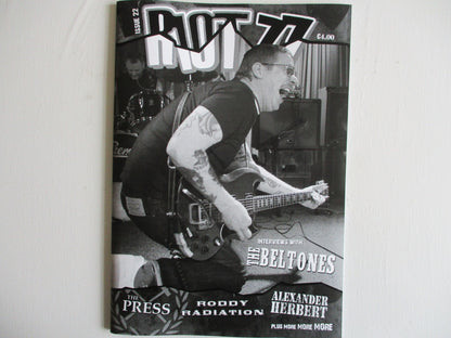 RIOT 77 fanzine Roddy Radiation , Beltones , The Press & more