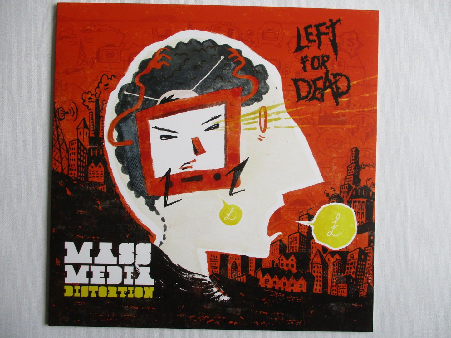 LEFT FOR DEAD mass media distortion LP only £6.99!