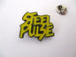 STEEL PULSE reggae METAL BADGE (yellow logo)