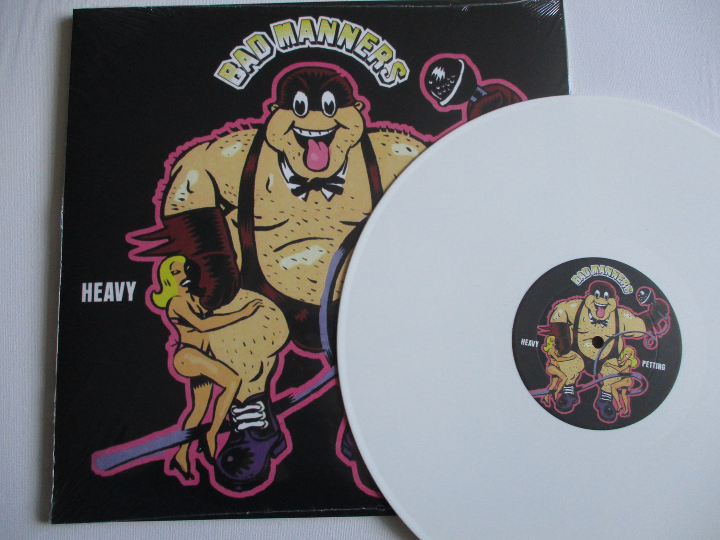 BAD MANNERS heavy petting LP White V* G/fold sl