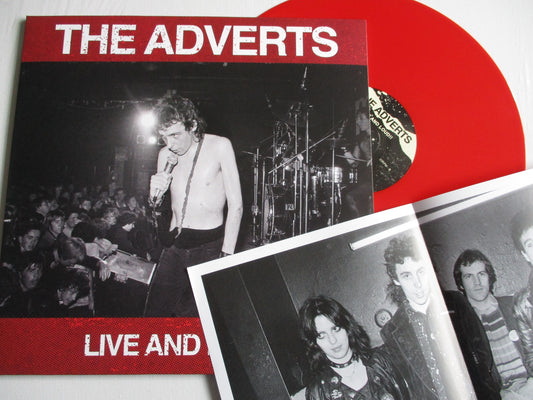 ADVERTS live and loud LP italian + poster