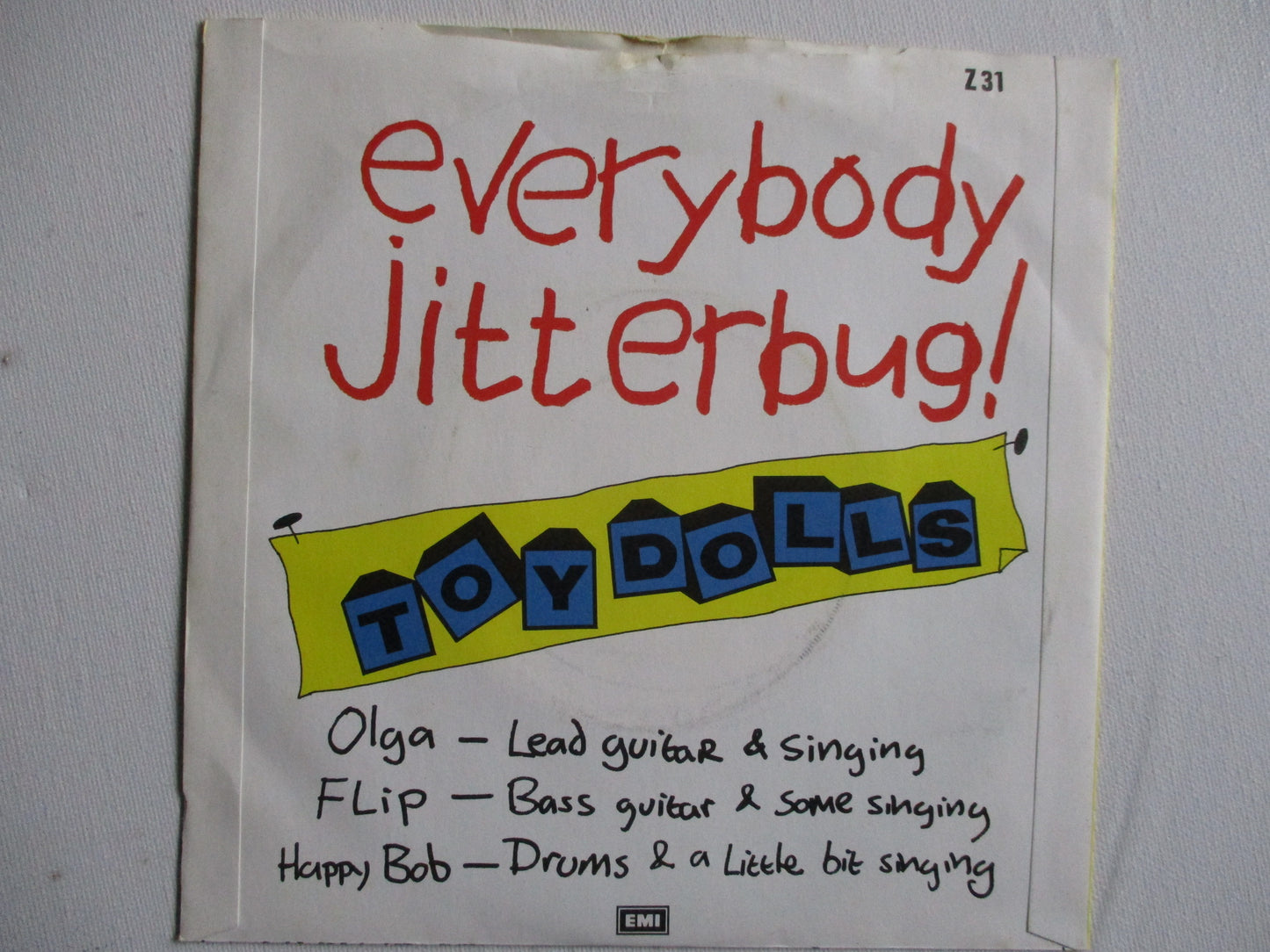 TOY DOLLS everybody jitterbug 7" VG VG+