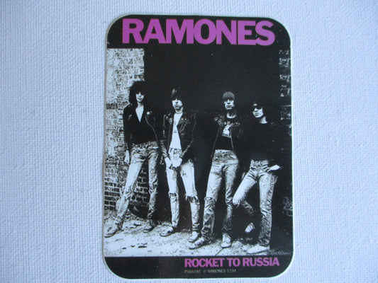 RAMONES PUNK VINYL STICKER (rocket to russia)