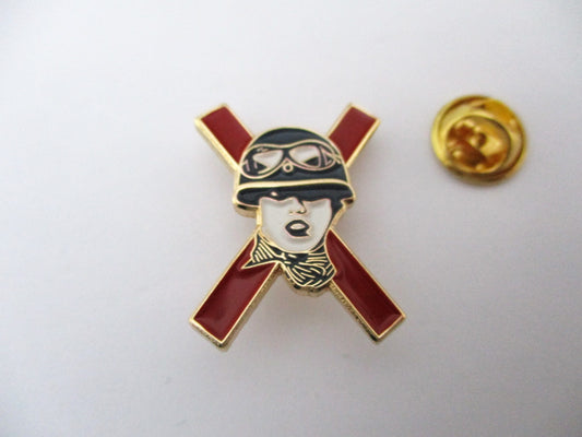 XRAYSPEX PUNK METAL BADGE enamel pin GOLD