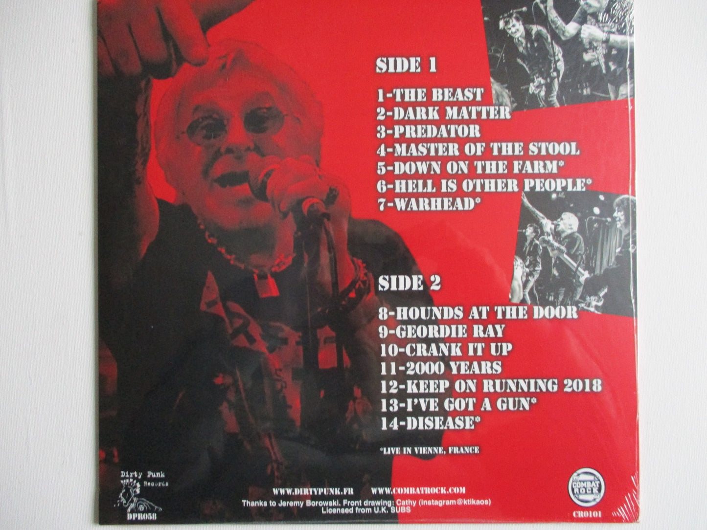 UK SUBS welcome to world 2.0 LP (French import, new version)