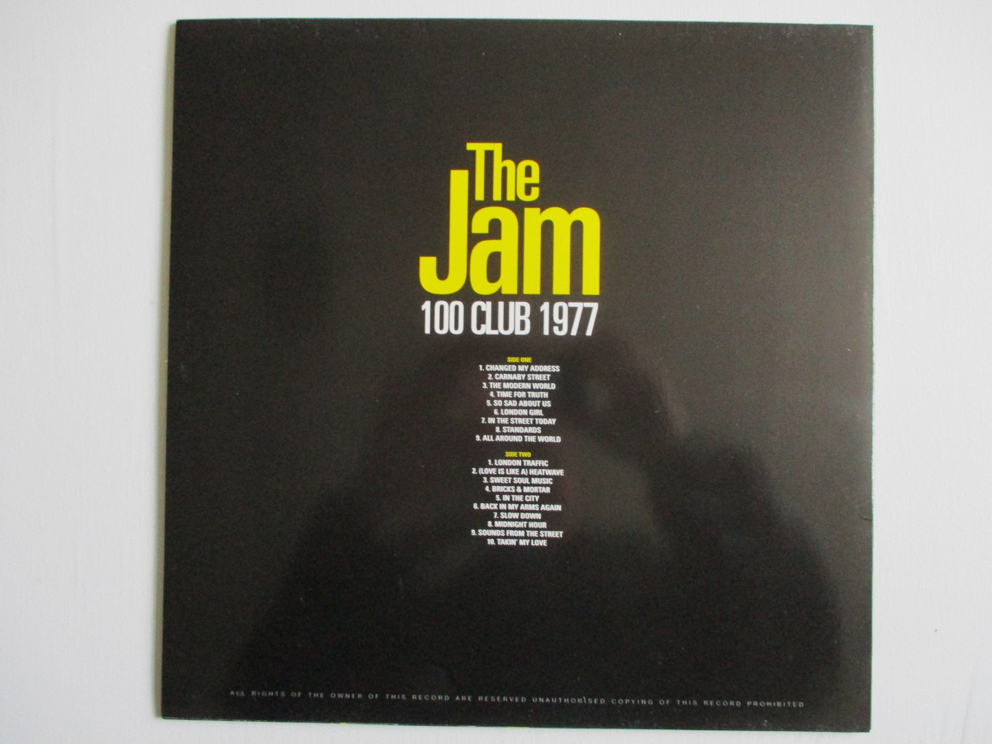 THE JAM 100 club 1977 LP