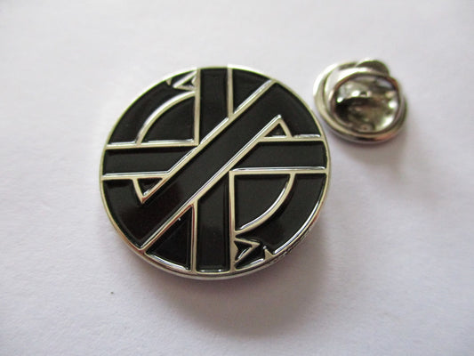 CRASS serpent ANARCHO PUNK METAL BADGE enamel pin