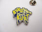 KING KURT psychobilly punk METAL BADGE (blue)