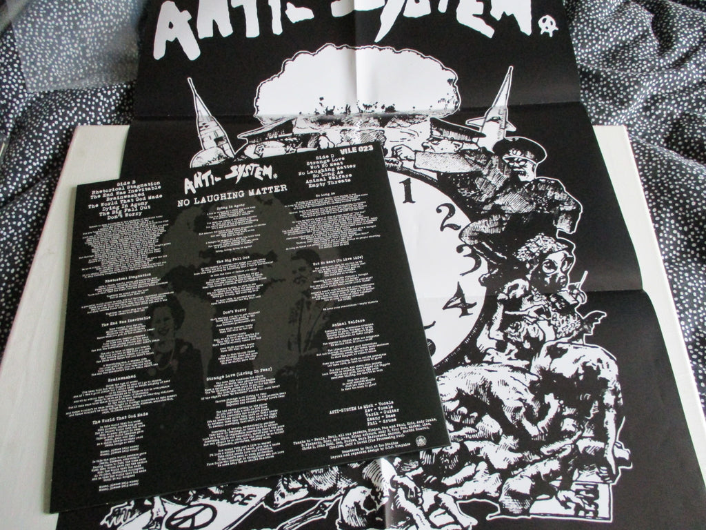 ANTI SYSTEM no laughing matter LP + POSTER – Savage Amusement