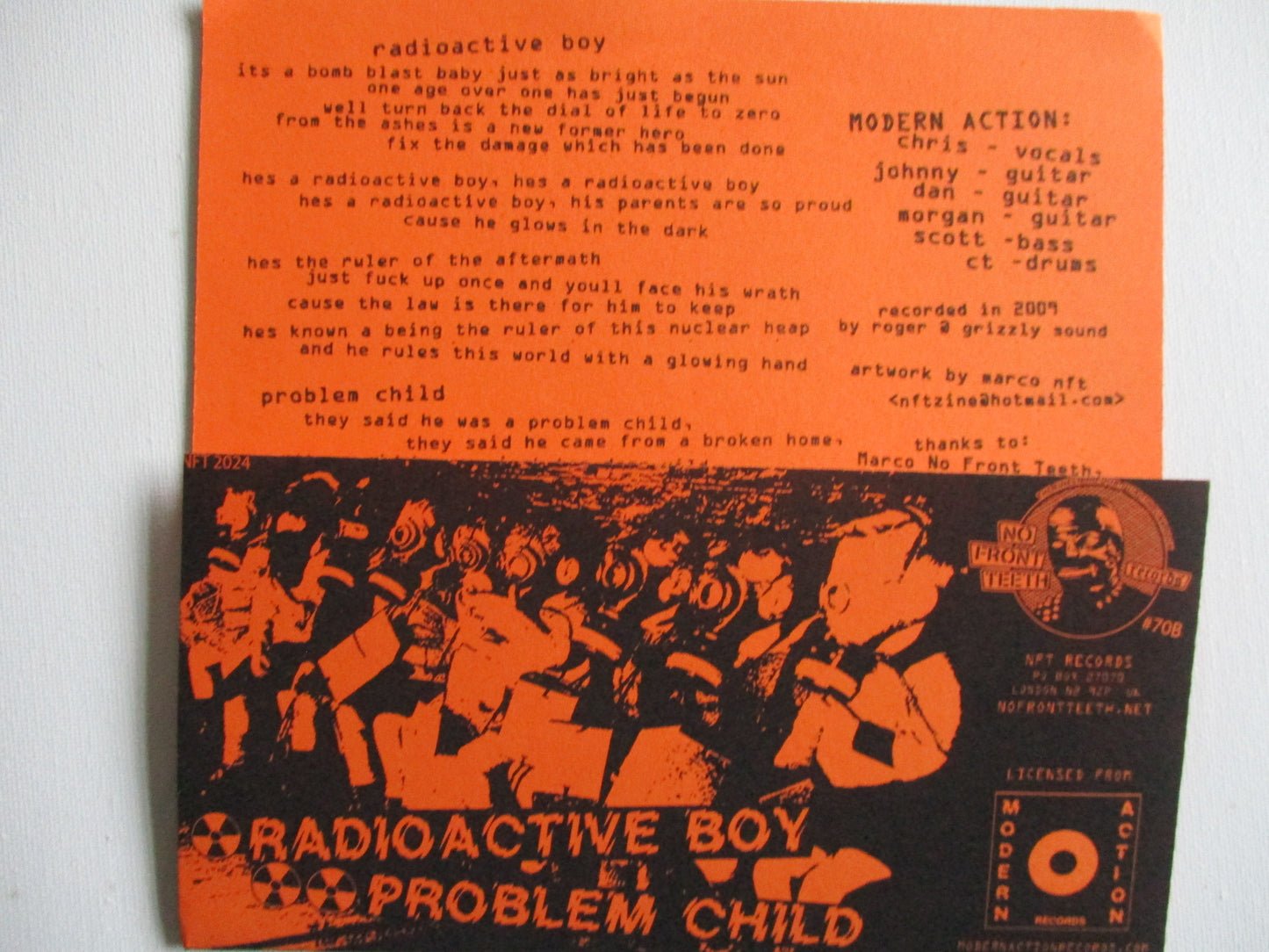 MODERN ACTION radioactive boy 7"