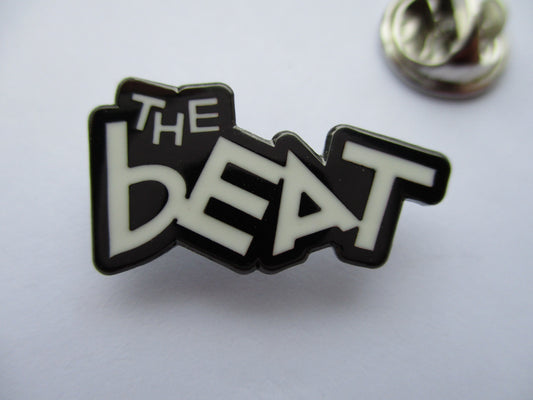 THE BEAT b&w logo ska METAL BADGE