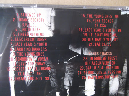 MENACE punk singles collection CD - Savage Amusement