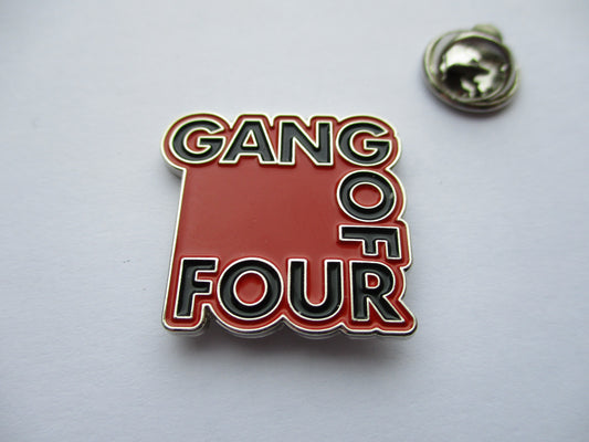 GANG OF FOUR post punk METAL BADGE