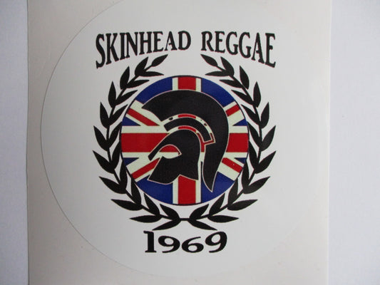 SKINHEAD REGGAE 1969 large SKA VINYL STICKER