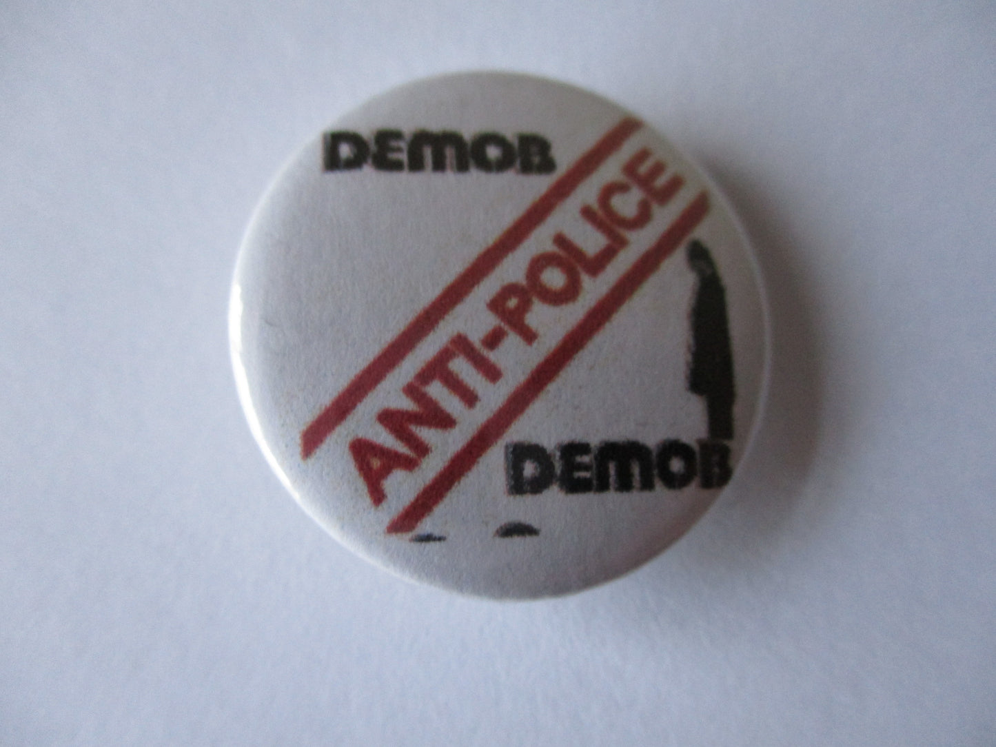 DEMOB punk badge