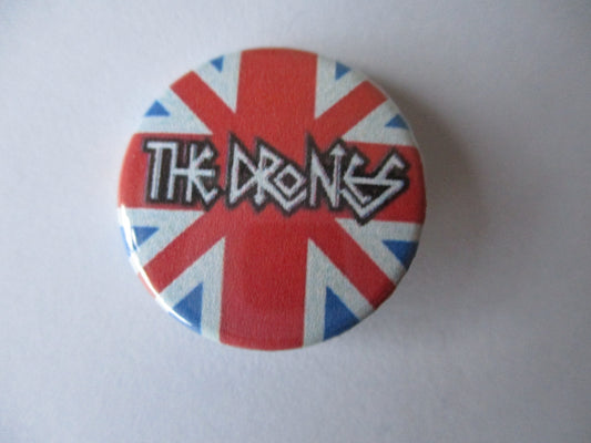 THE DRONES union jack punk badge