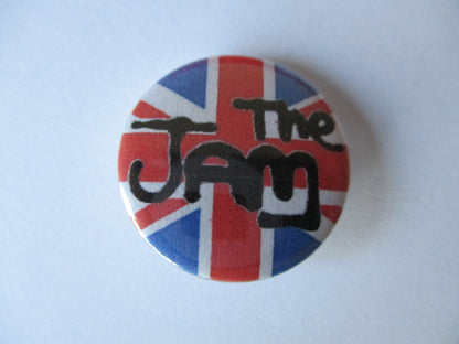 THE JAM mod punk badge (VARIOUS DESIGNS )