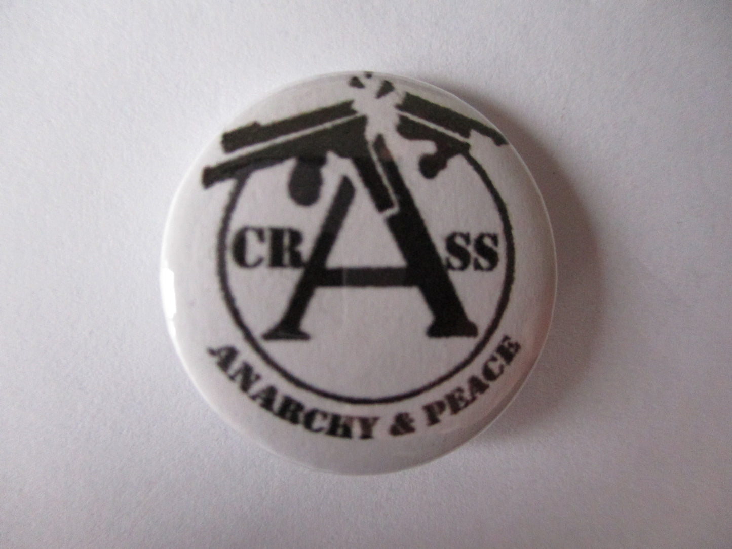 CRASS punk badge (VARIOUS DESIGNS)