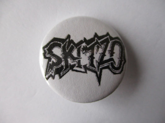 SKITZO psychobilly punk badge