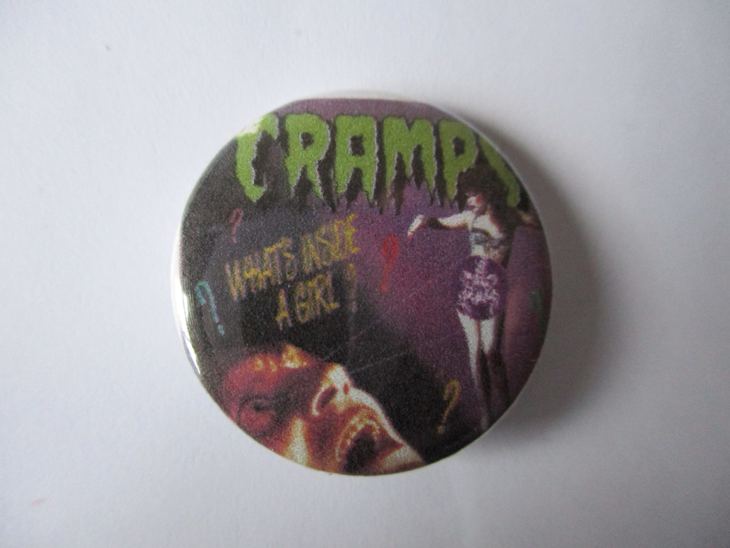 THE CRAMPS psychobilly punk badge (VARIOUS DESIGNS)