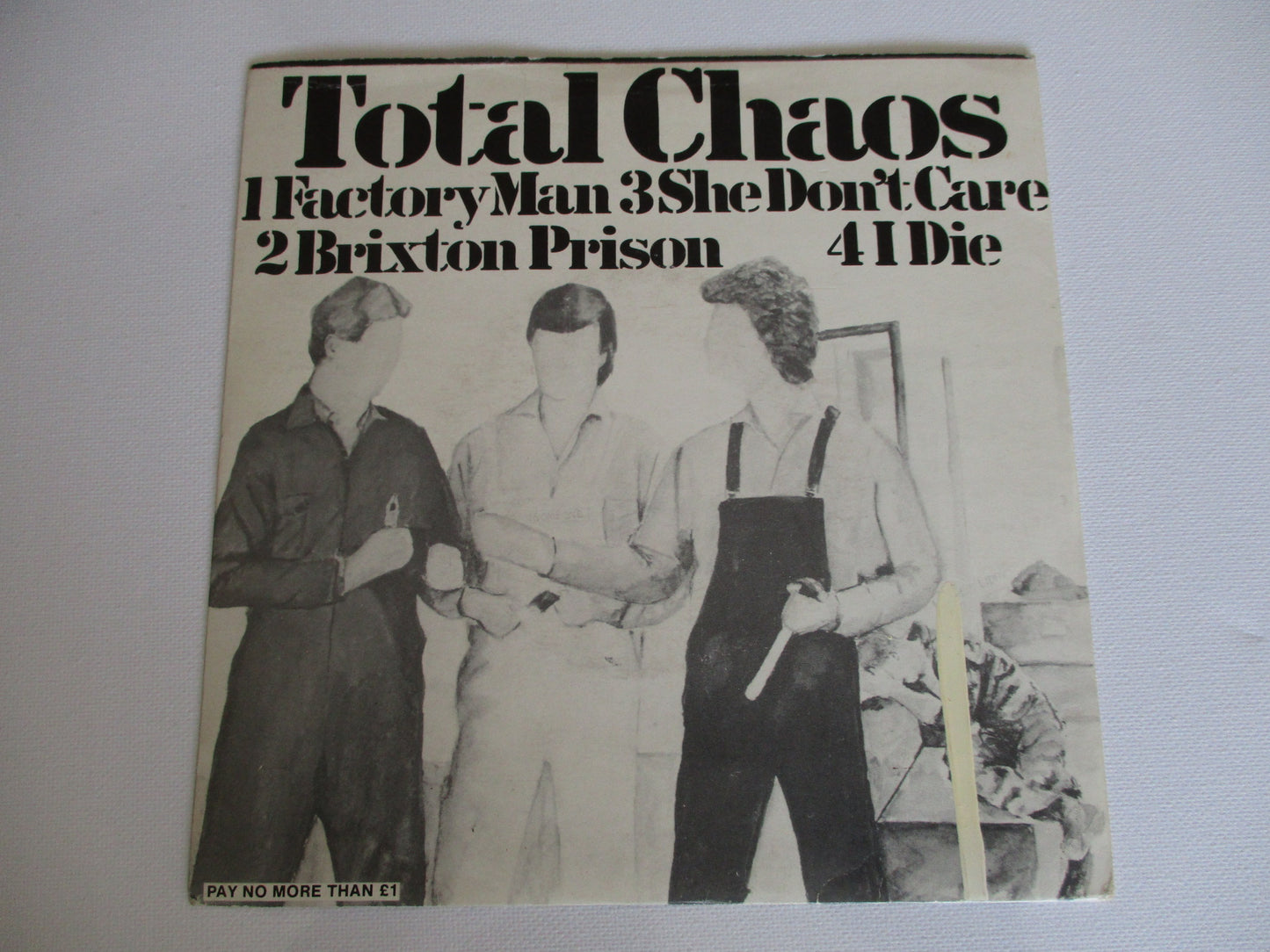 TOTAL CHAOS factory man 7"  G VG