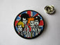 SEX PISTOLS embossed  PUNK METAL BADGE