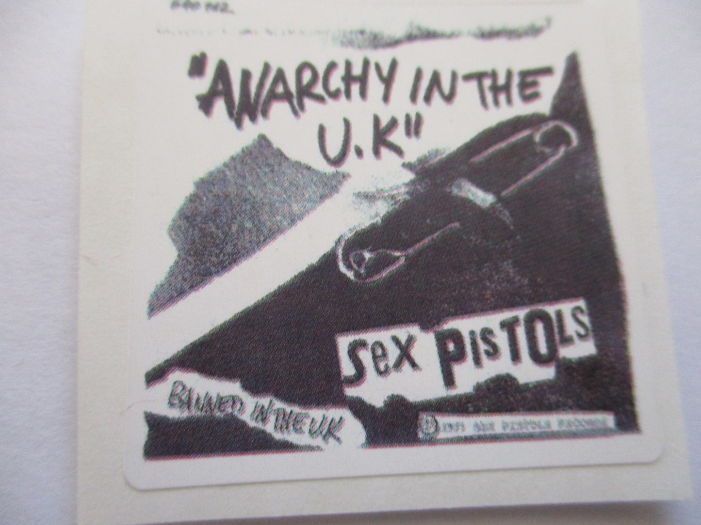 SEX PISTOLS small punk stickers (35p each)