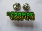 THE CRAMPS logo PUNK METAL BADGE large 2 pin