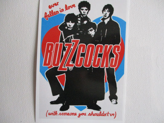 BUZZCOCKS large PUNK VINYL STICKER