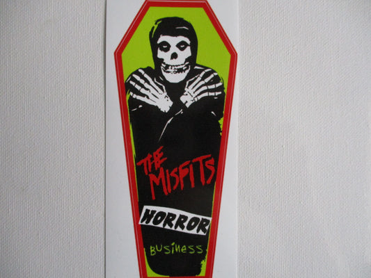 THE MISFITS large shaped PUNK VINYL STICKER