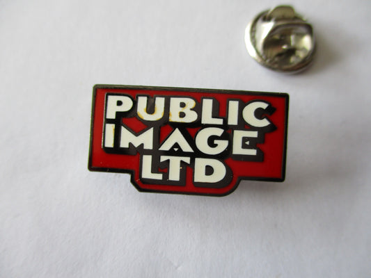 PUBLIC IMAGE LTD vintage logo PUNK METAL BADGE