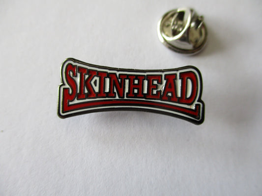 SKINHEAD lonsdale oi! ska PUNK METAL BADGE (black)