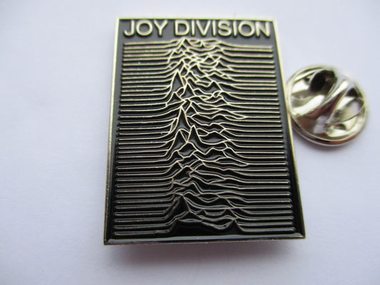 JOY DIVISION unknown pleasures POST PUNK METAL BADGE