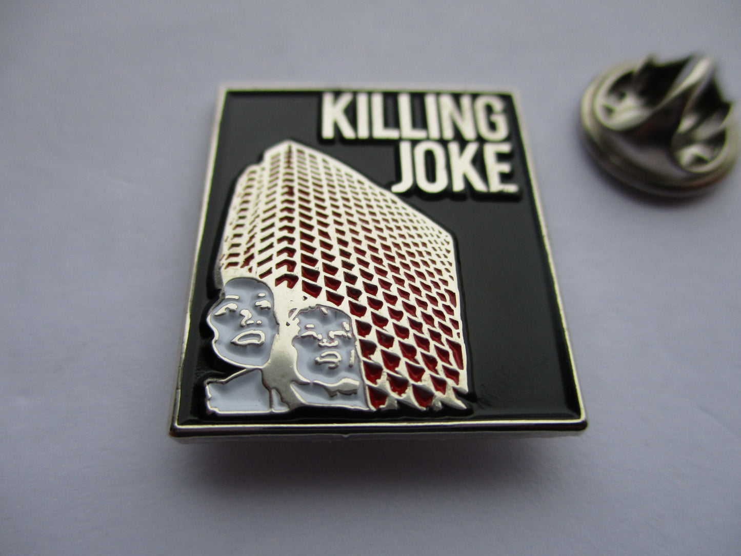 KILLING JOKE post punk METAL BADGE (black)