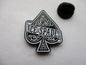 MOTORHEAD ace of spades PUNK METAL BADGE (b&w)