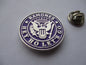 THE RAMONES hey ho lets go PUNK METAL BADGE (purple)