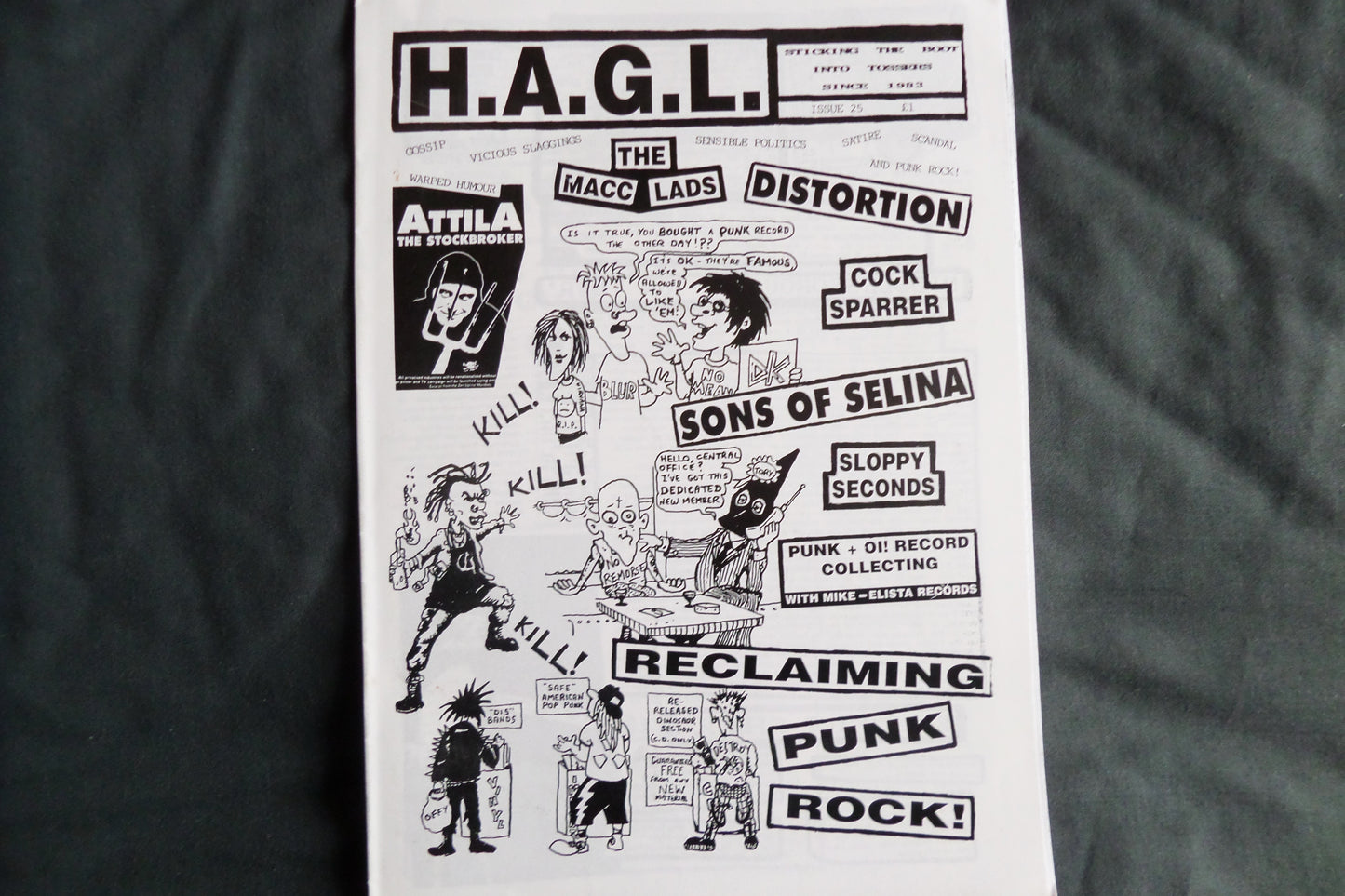 NEGATIVE REACTION & HAGL punk & oi fanzines HALF PRICE! - Savage Amusement