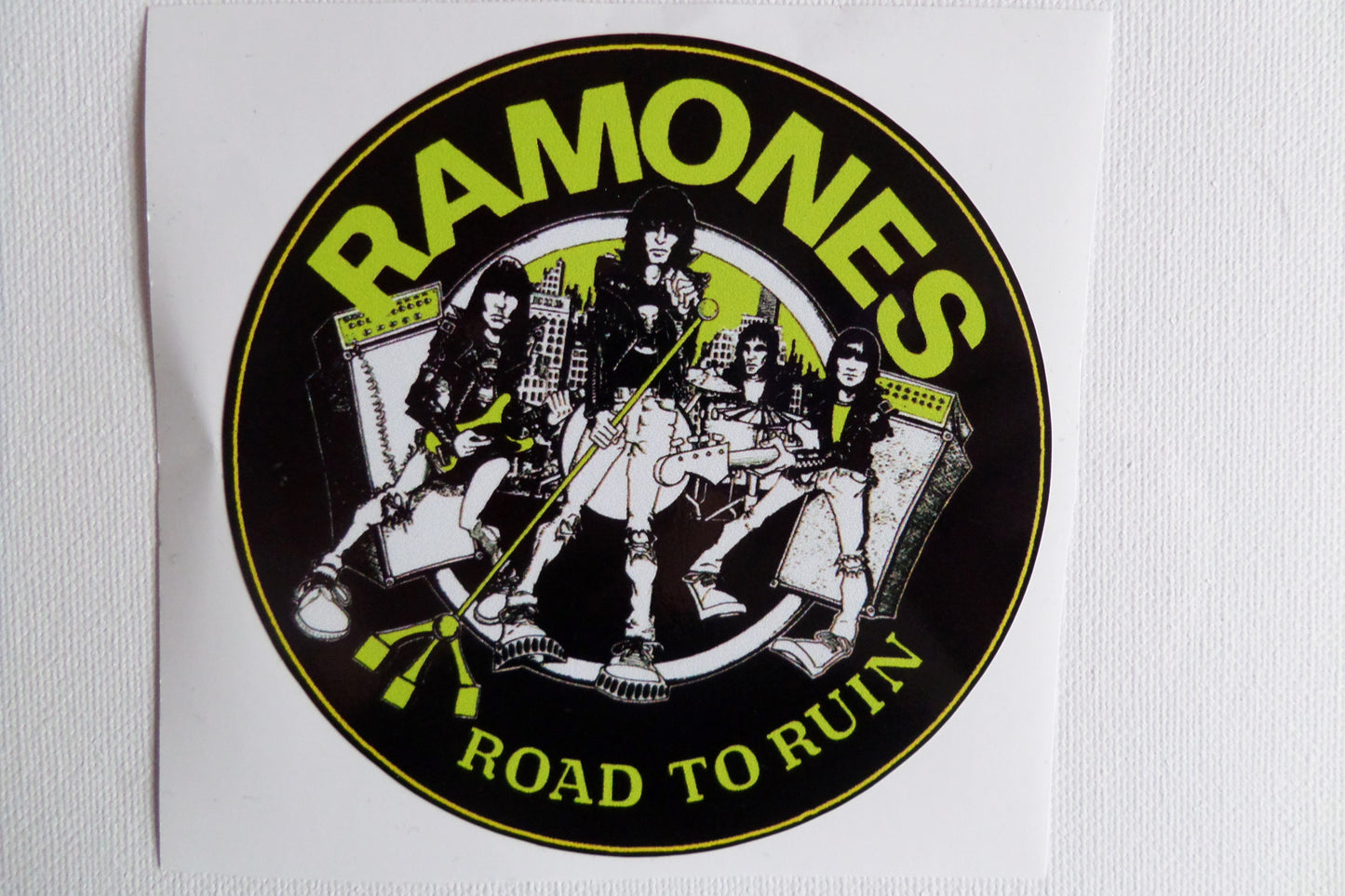 RAMONES road to ruin LARGE VINYL STICKER - Savage Amusement