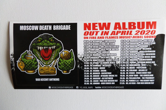 MOSCOW DEATH BRIGADE large promo PUNK VINYL STICKER - Savage Amusement