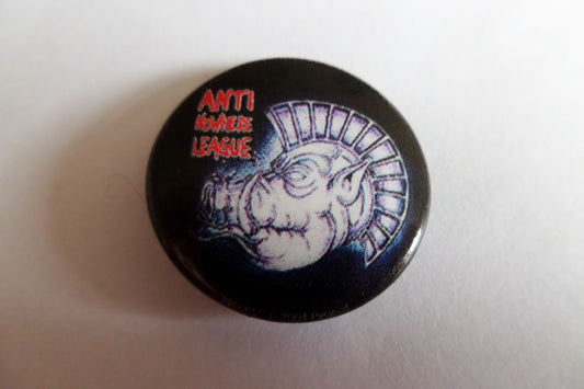 ANTI NOWHERE LEAGUE pig iron official PUNK BADGE