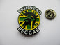 SKINHEAD REGGAE SKA METAL BADGE (black, embossed)