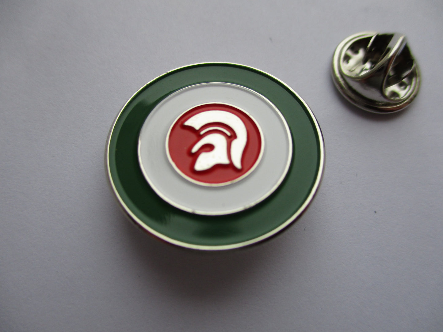 TROJAN MOD SKINHEAD METAL BADGE (Italian)